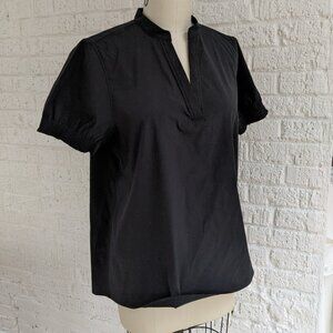 ATHLETA POPLIN TOP BLACK SZ.M NEW